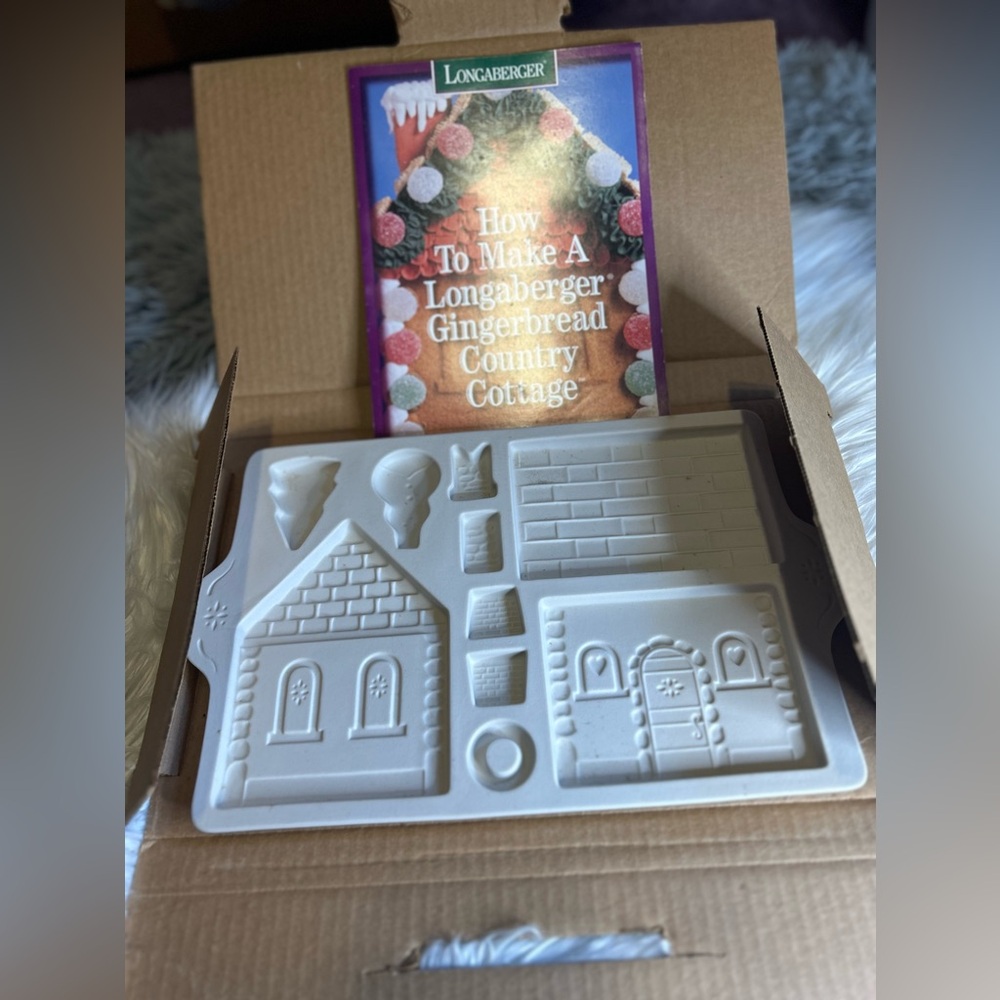 Vintage NIB 1995 Longaberger Gingerbread Country Cottage Template